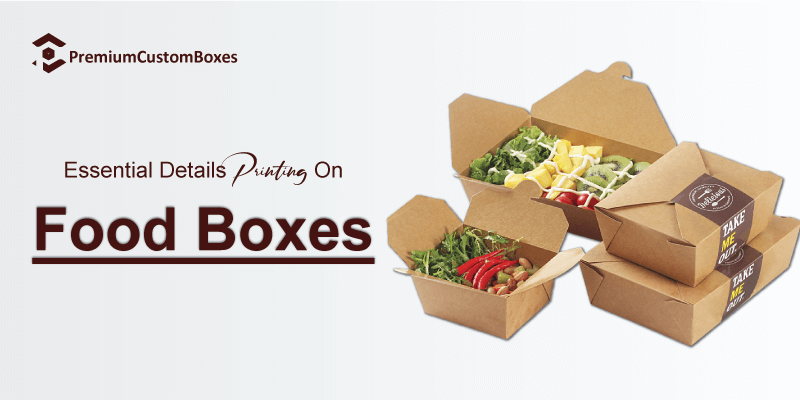 Printing for food boxes