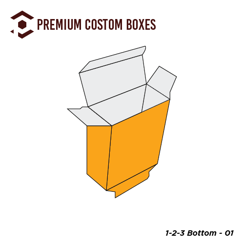 Bottom Two Boxes Custom 1-2-3 Bottom | Premium Custom Boxes |1-2-3 Bottom Box