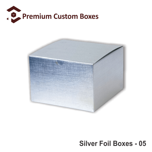 Custom Silver Foil Boxes | Premium Custom Boxes | Silver Foil Packaging