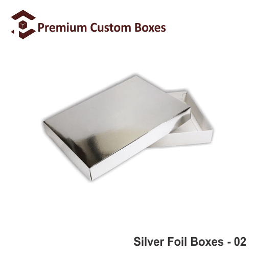 Custom Silver Foil Boxes | Premium Custom Boxes | Silver Foil Packaging