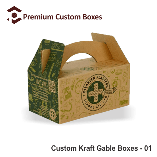Custom kraft gable boxes