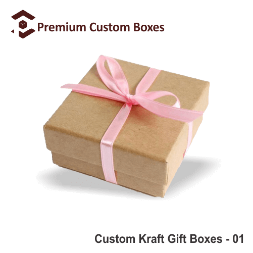Custom Kraft Gift Boxes | Premium Custom Boxes | Kraft Gift Boxes