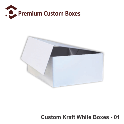 Custom kraft white boxes