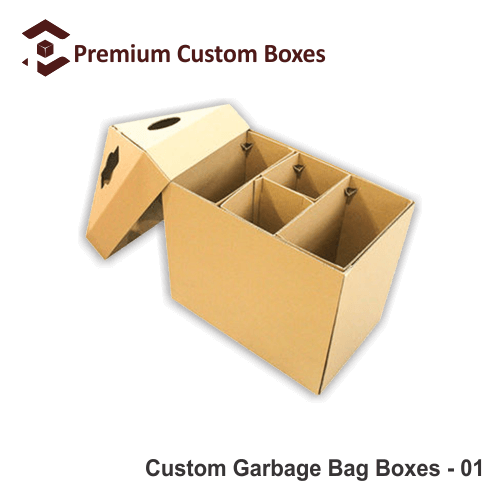 Custom garbage bag boxes