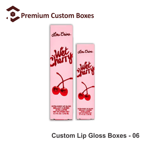 Custom lip gloss boxes