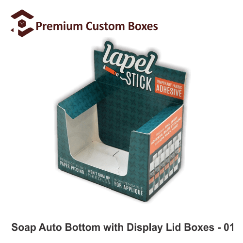 Soap auto bottom with display lid boxes