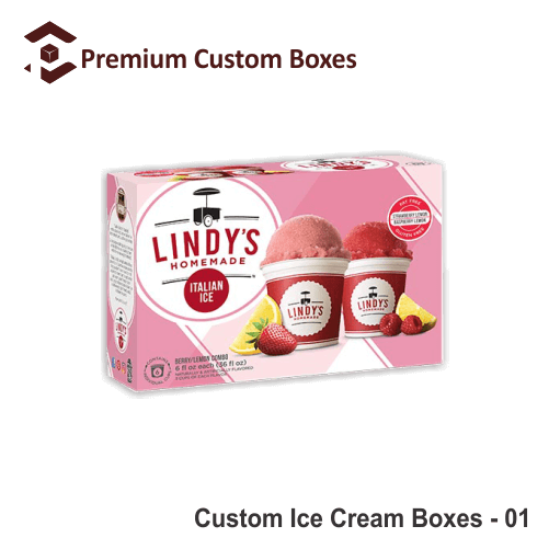 Custom Ice Cream Boxes, Custom Ice Cream Pint Containers