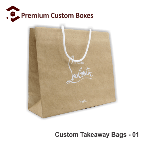 Custom Takeaway Bags Custom Boxes Personalised Takeaway Bags