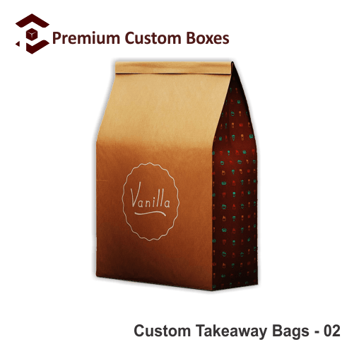 Custom Takeaway Bags Custom Boxes Personalised Takeaway Bags