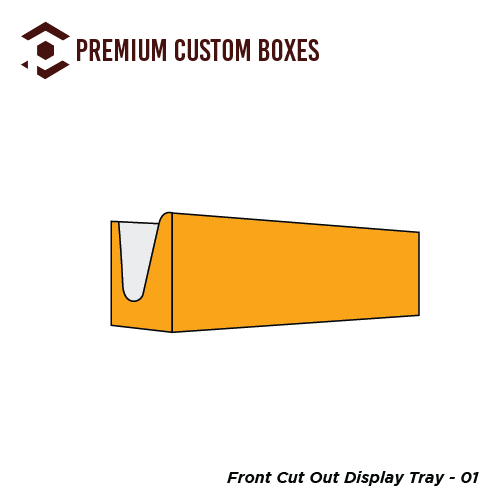 Custom Front Cut Out Display Tray