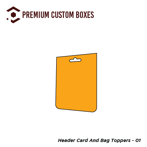 Custom Header Card Bag Topper