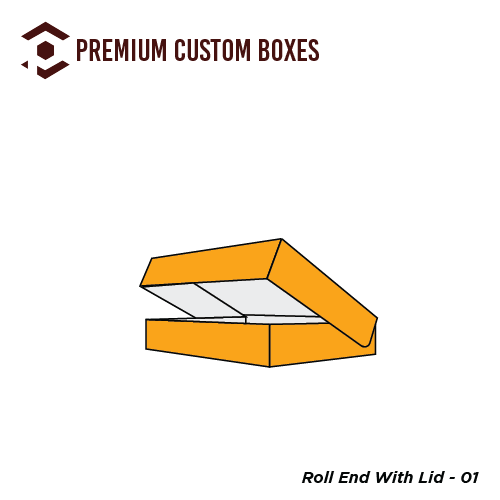 Custom Roll End with Lid Custom Boxes