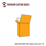 Custom Seal End with Tear Open & Lock