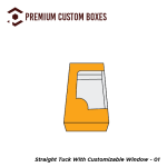 Custom Straight Tuck with Customizable Window
