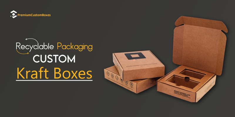 custom Kraft recyclable boxes 