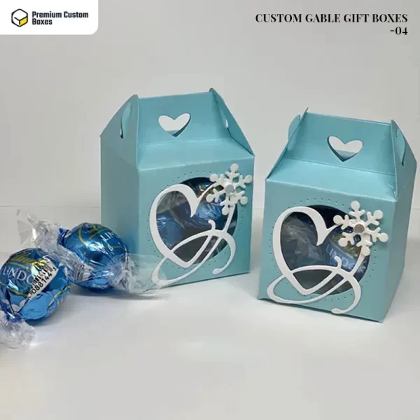 Custom Gable Gift Packaging Boxes 04