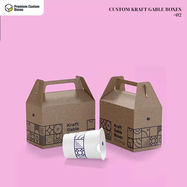Custom Kraft Gable Boxes wholesale 02