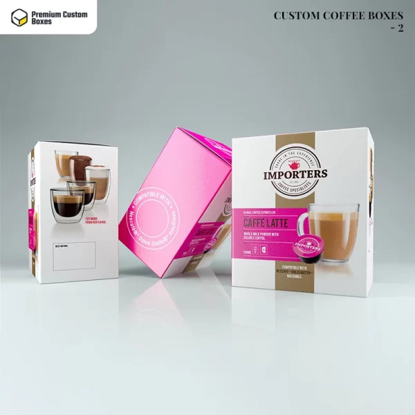 Custom Printed Coffee Boxes Wholesale