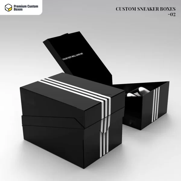 sneaker boxes with logo