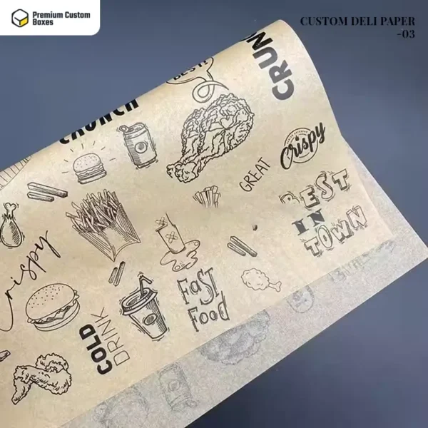 Custom deli paper no minimum