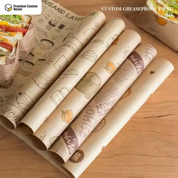 Custom Greaseproof Paper rolls