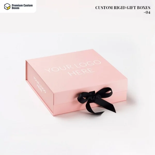 custom rigid gift boxes with logo