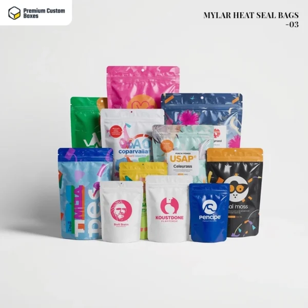 custom heat seal mylar bags with logo