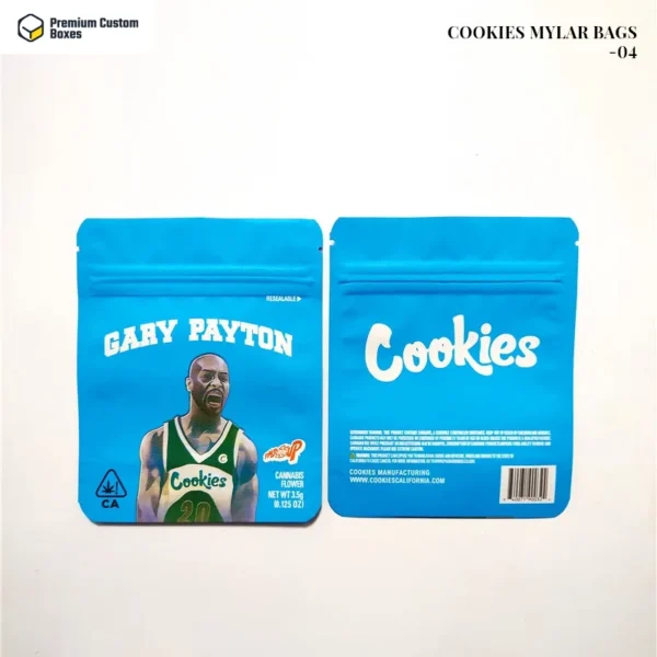 Custom printed cookies mylar bags