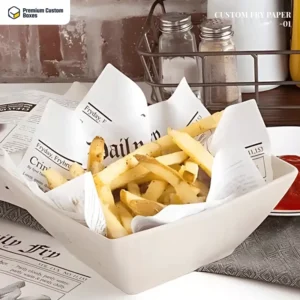 Custom fry paper