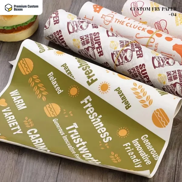 Custom fry paper Bulk