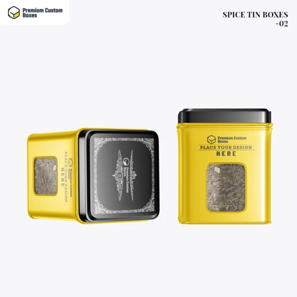 Spice tin boxes wholesale